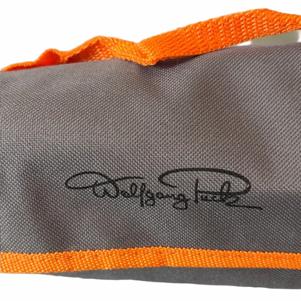 New no tags Wolfgang Puck stainless steel 9 piece garnishing set in roll up bag